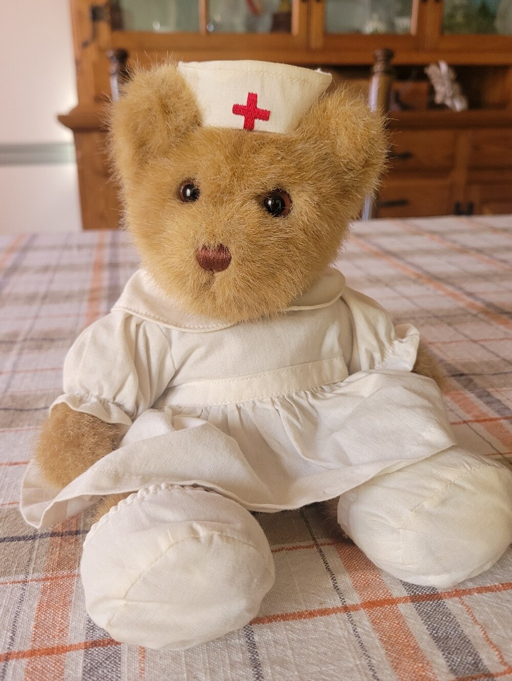 Plush Vintage Jerry Elsner Nurse Teddy Bear